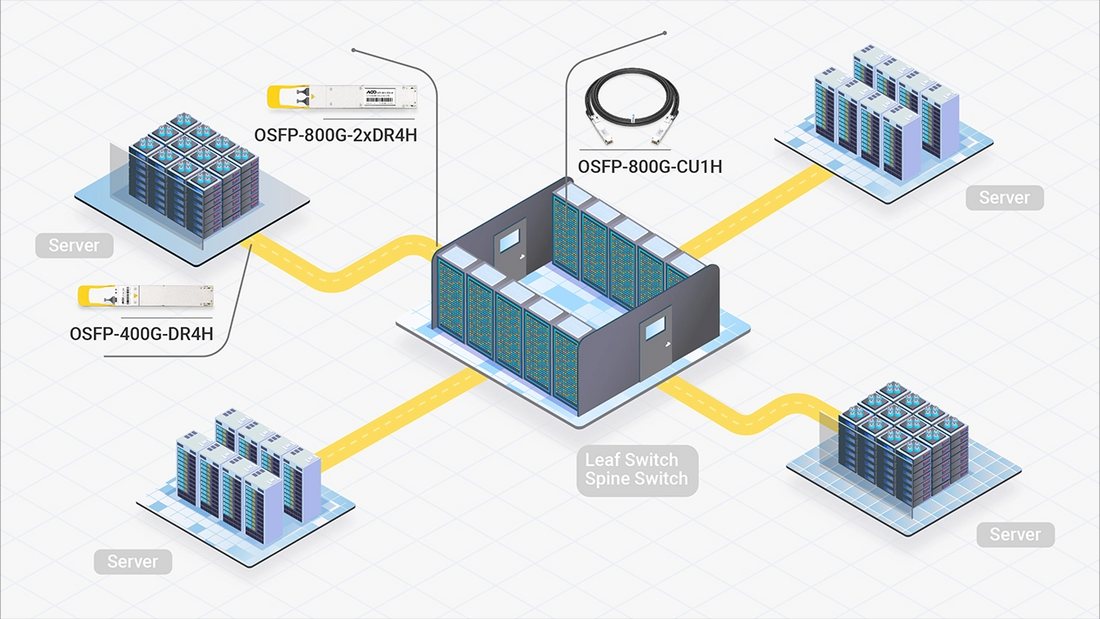Optimized Connectivity with Single-Mode Transceivers and 800G DAC/ACC Cables