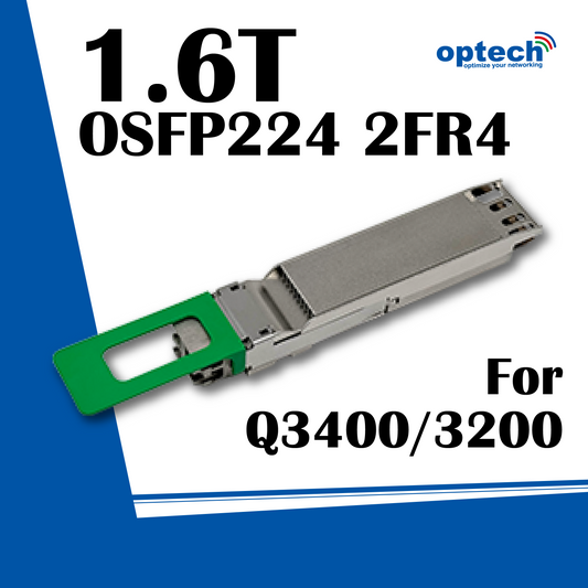 Optech 1.6T OSFP 2FR4 Transceiver