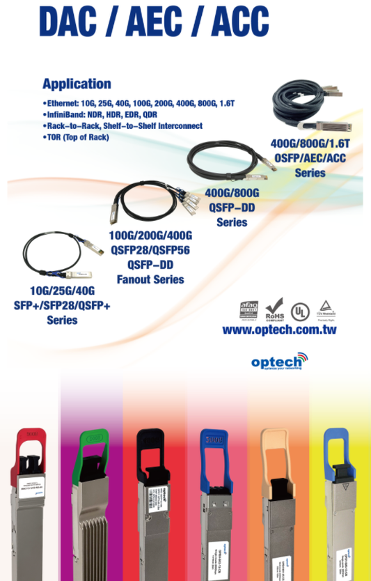 Meet Optech at COMPUTEX 2026 Taipei: DAC, AEC and ACC Cable Solutions for AI Data Centers