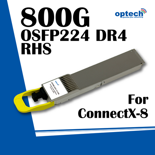800G OSFP DR4 Transceiver for AI & HPC Networks | Optech NVIDIA-Compatible MMS4A20-XM800