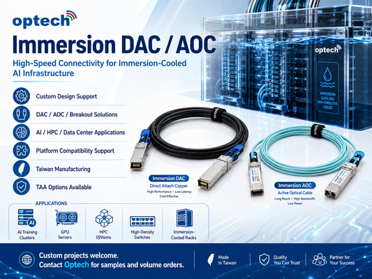 Immersion DAC  AOC Solutions for AI Data Centers 